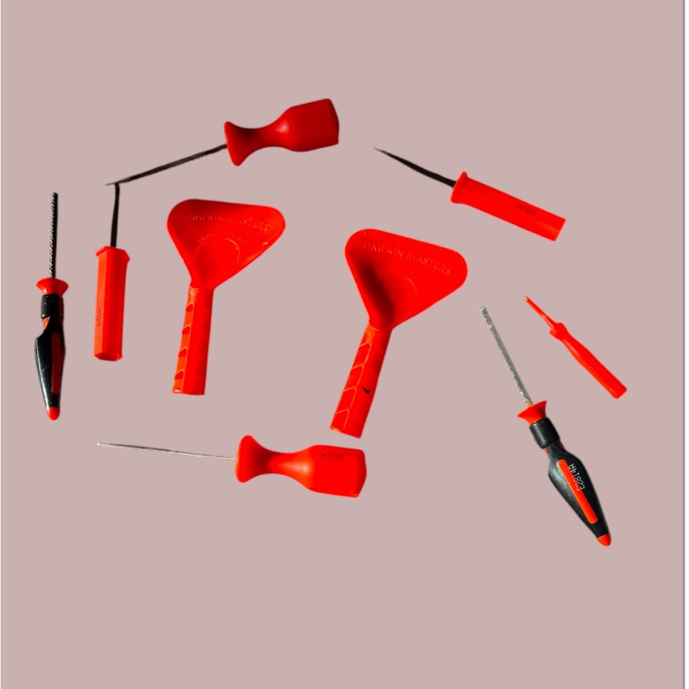 2 Sets of Preowned Pumpkin Masters Carving Tools